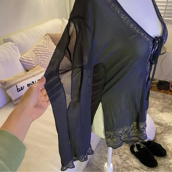 Vintage Sheer Victoria’s Secret Blouse - Picture 3 of 7